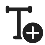 Text Add SVG Icon
